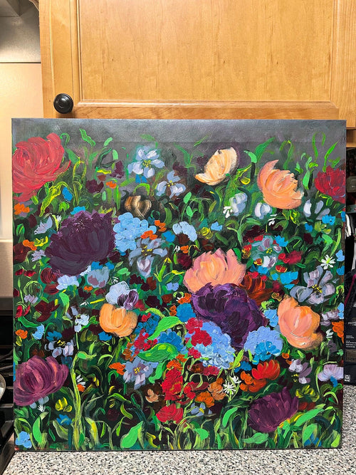 Acrylic on canvas.
20x20
$120